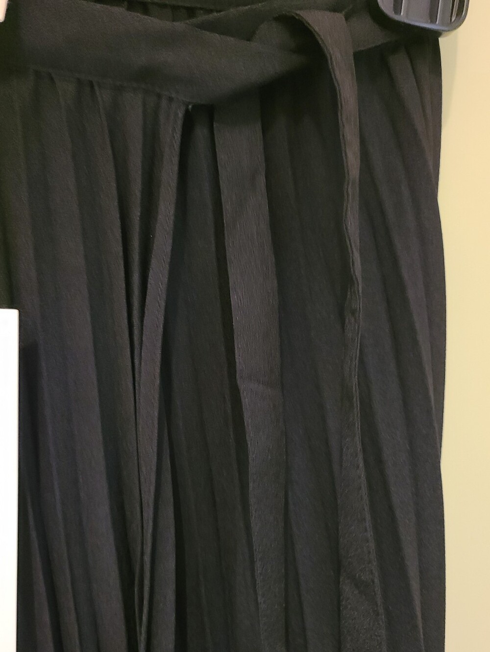 Sezane Black Pleated Wrap Skirt - Picture 6 of 7